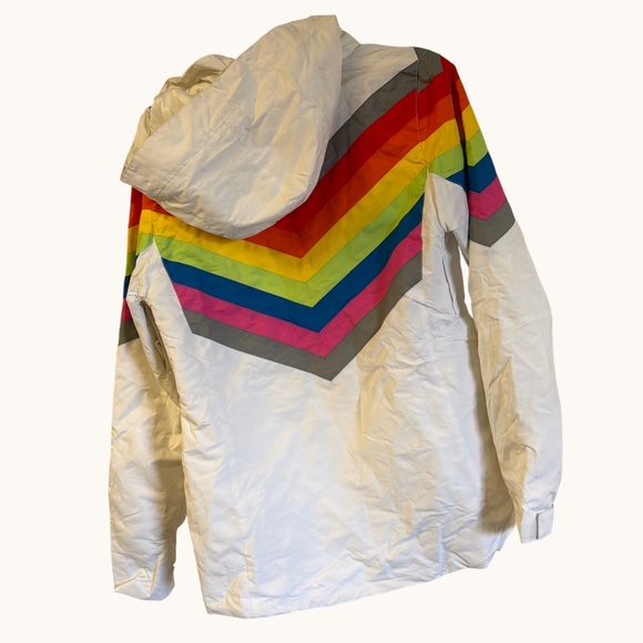 Tipsy Elves Women's Rainbow Road Snowboard / Ski Jacket NWOT W-S - Picture 2 of 4
